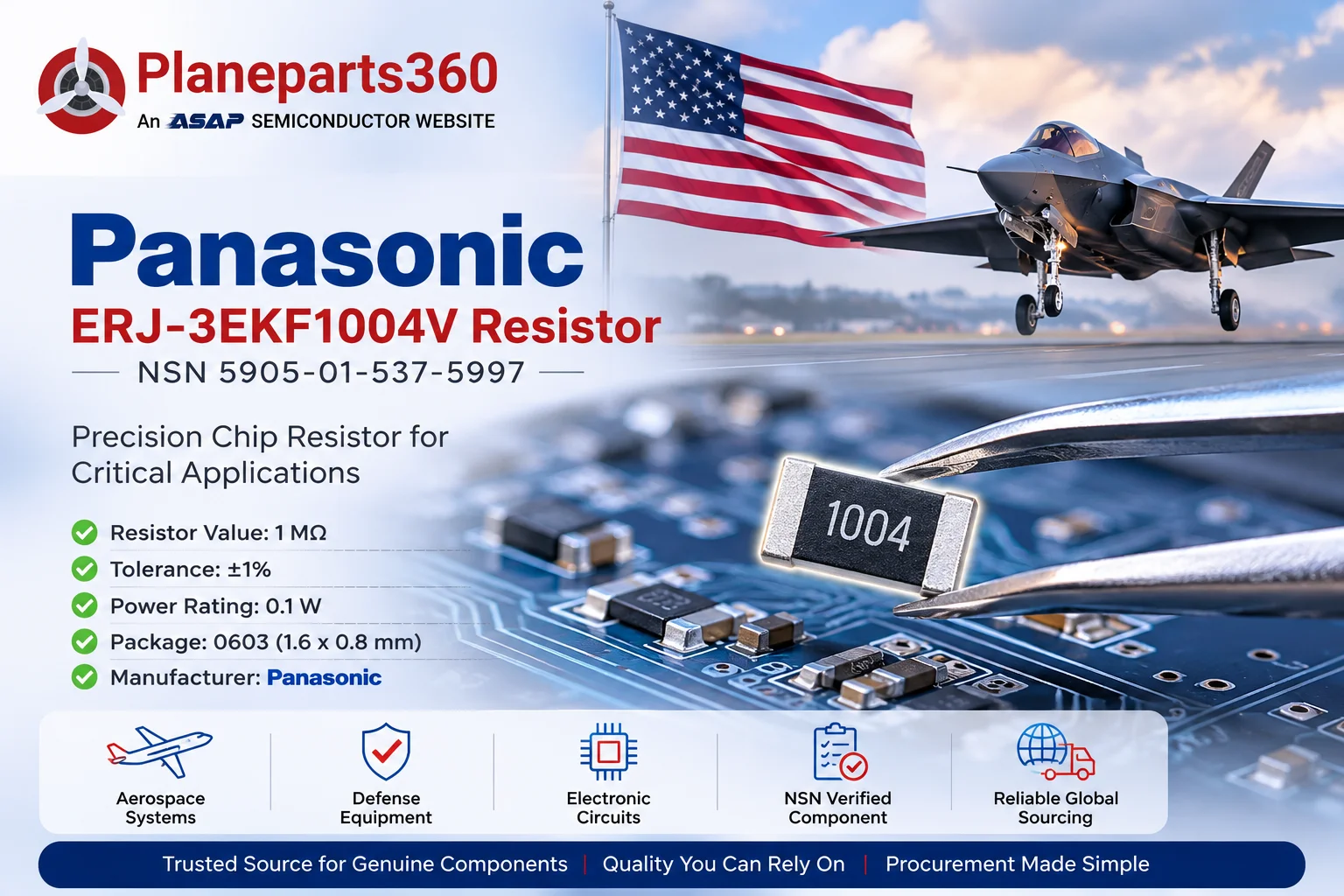 Panasonic ERJ-3EKF1004V Resistor: Specifications and Procurement Guide