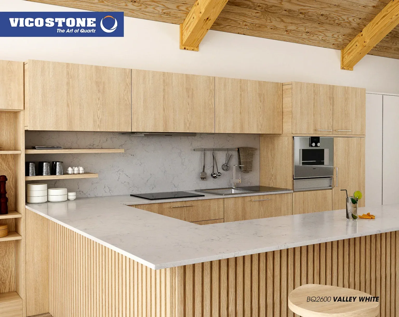 Practical surfaces for kitchens and living spaces