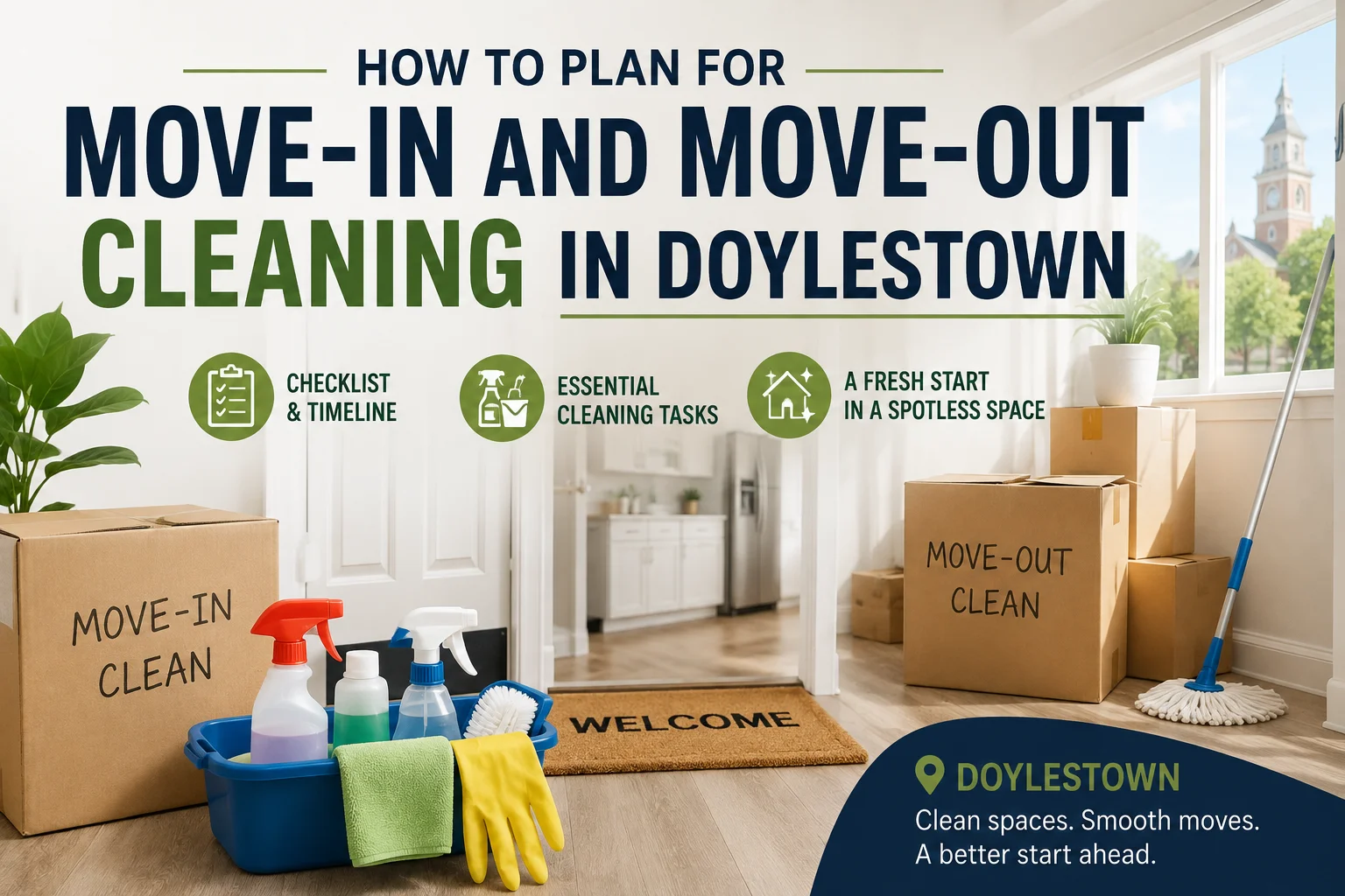 How to Plan for Move-In and Move-Out Cleaning in Doylestown