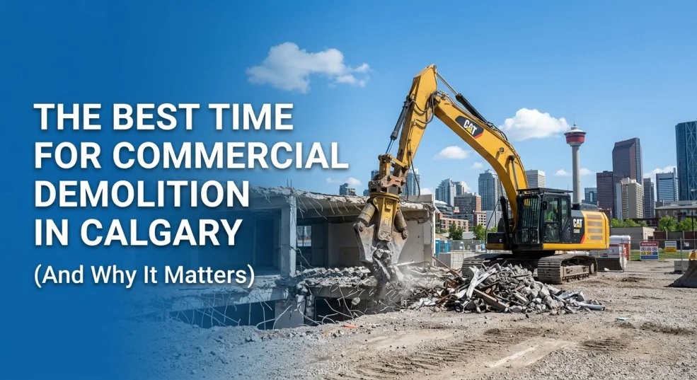 The Best Time of Year to Schedule Commercial Demolition in Calgary (And Why It Matters)