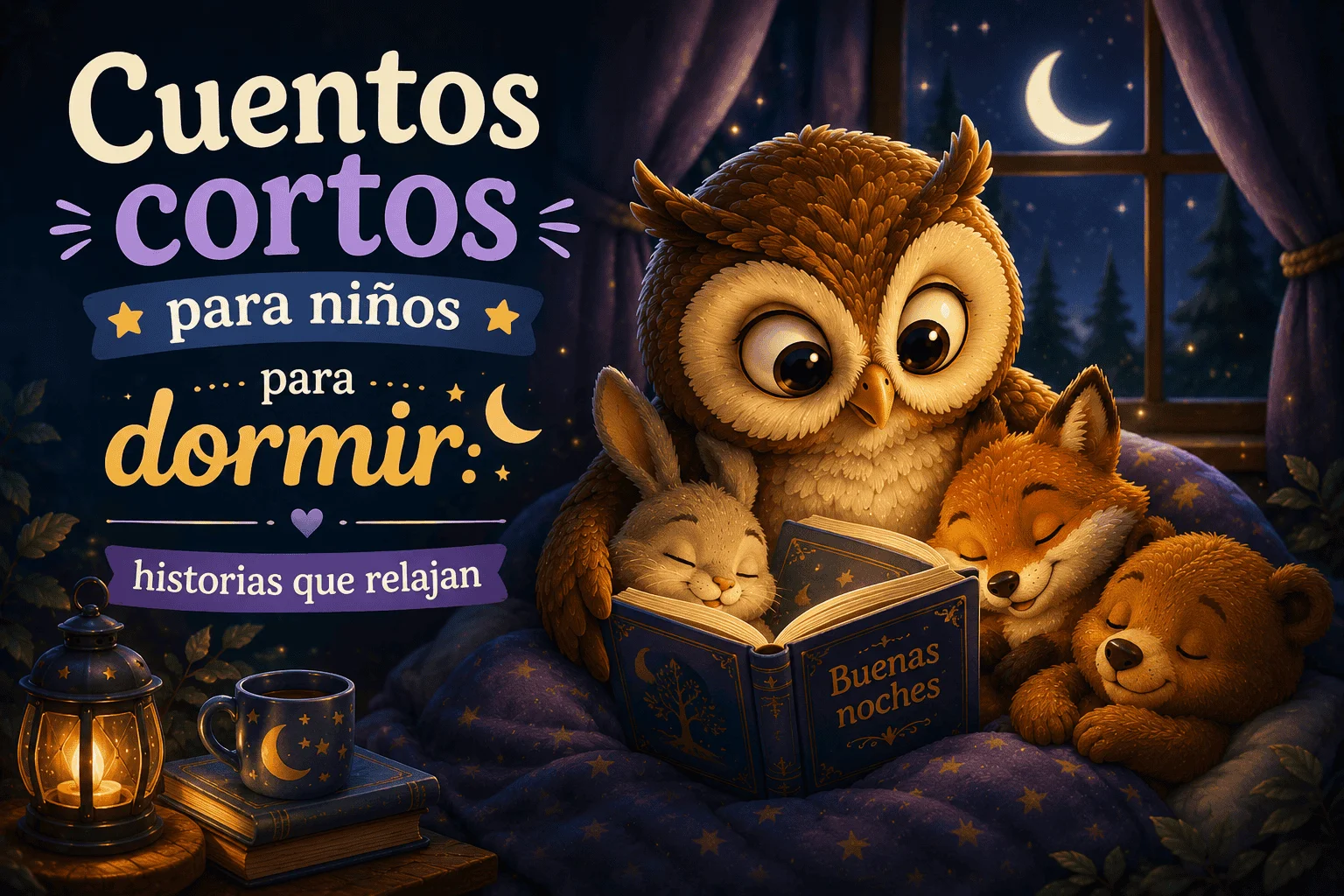 Cuentos cortos para niños para dormir: historias que relajan