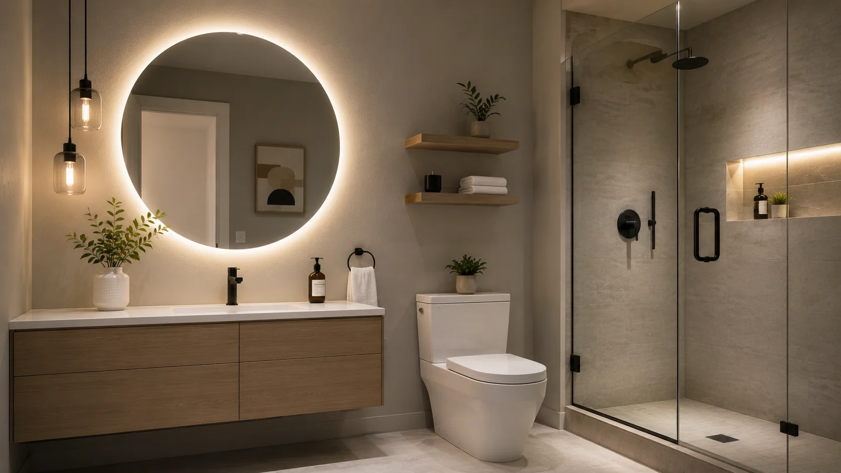 Best Bathroom Lighting Fixtures for Small vs. Large Bathrooms in Niagara Falls Homes