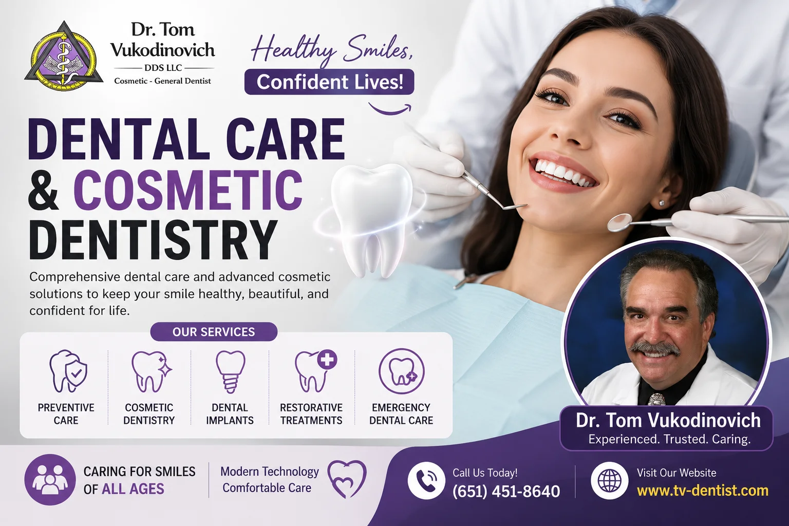 Dental Care & Cosmetic Dentistry | Dr. Tom Vukodinovich