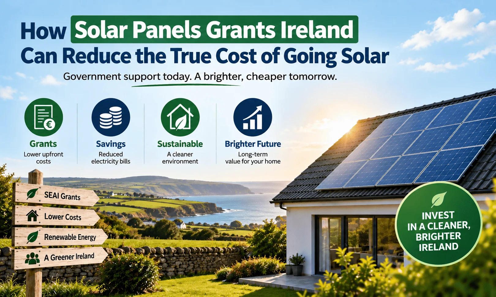 How Solar Panels Grants Ireland Can Reduce the True Cost of Going Solar