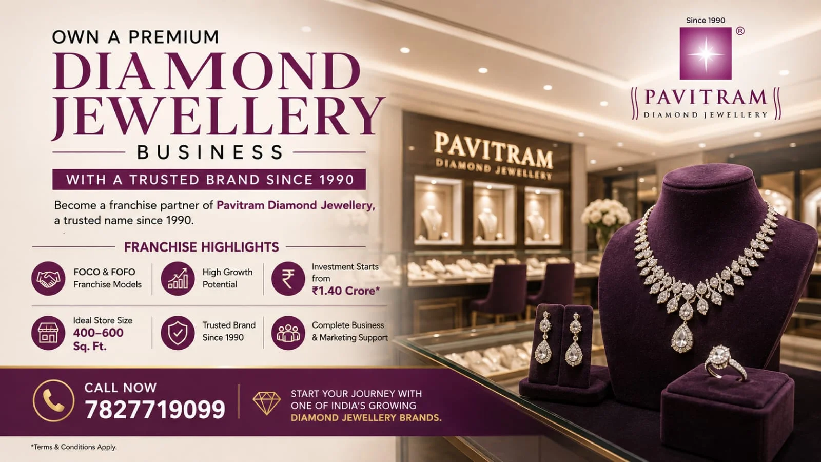 Pavitram Diamond Jewellery Franchise – Investment & Business
