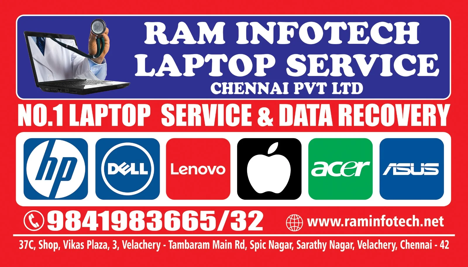 Laptop Service Center Chennai | Raminfotech Laptop Repair Center