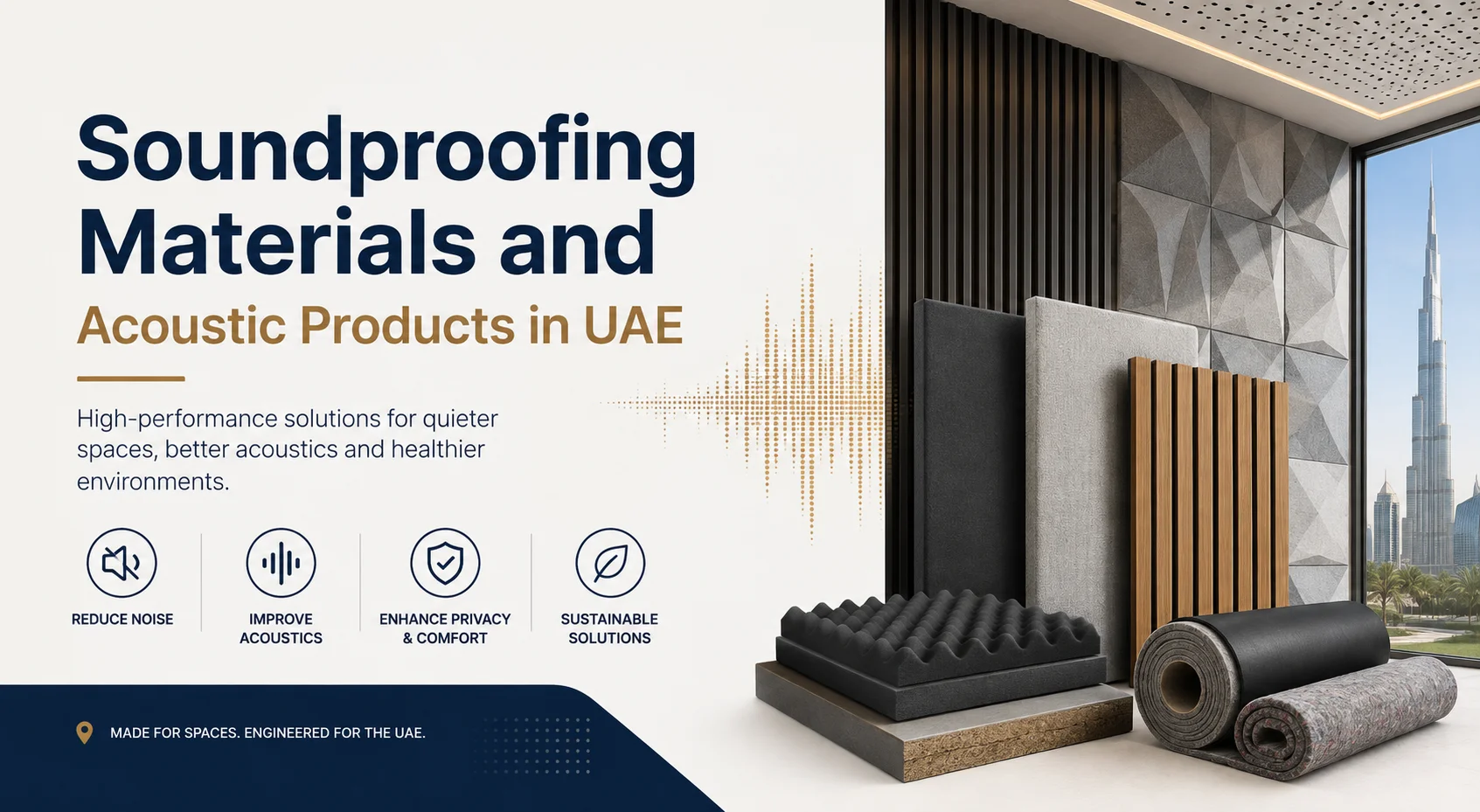 Soundproofing Materials and Acoustic Products in UAE | Akinco