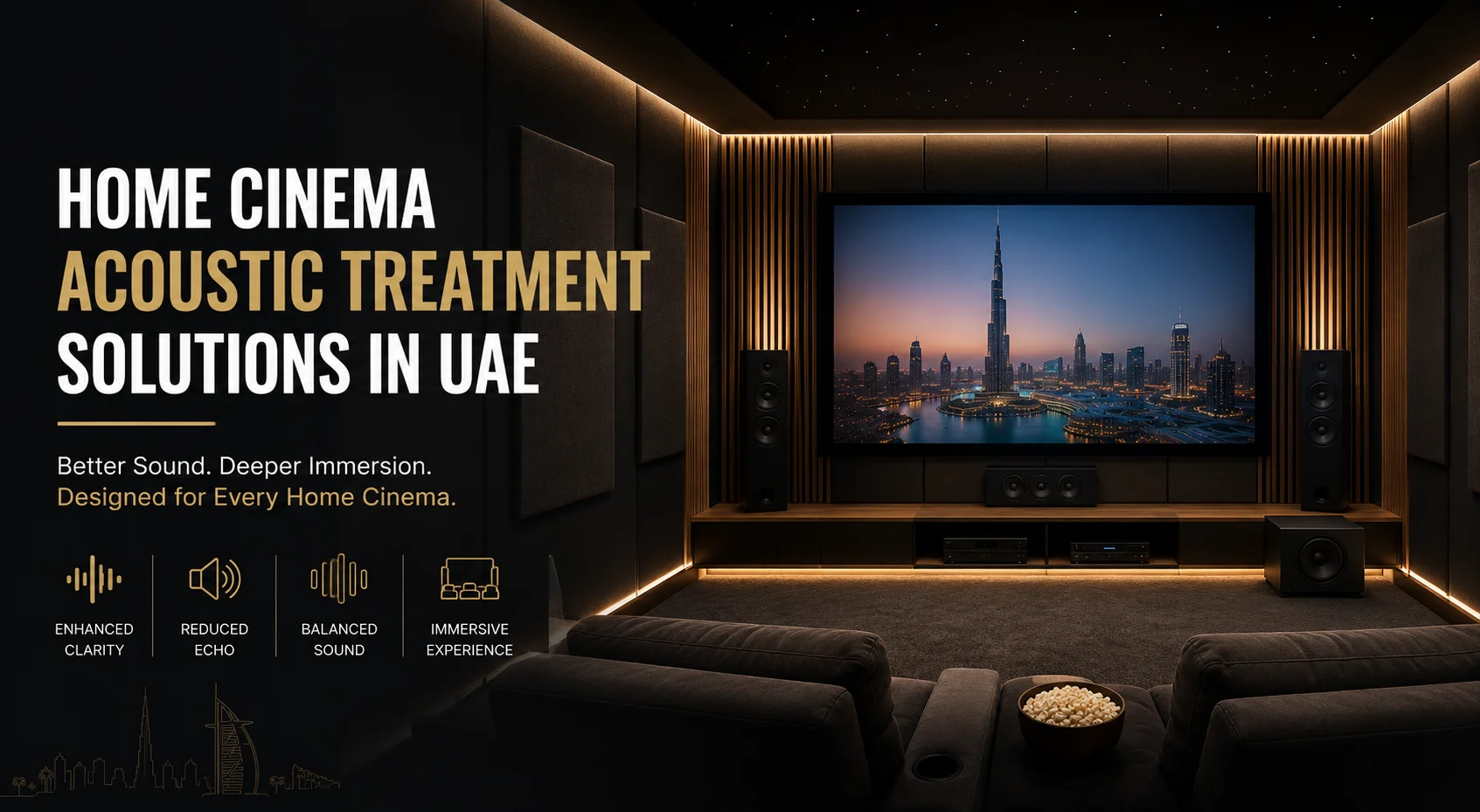 Home Cinema Acoustic Treatment Solutions in UAE | Akinco