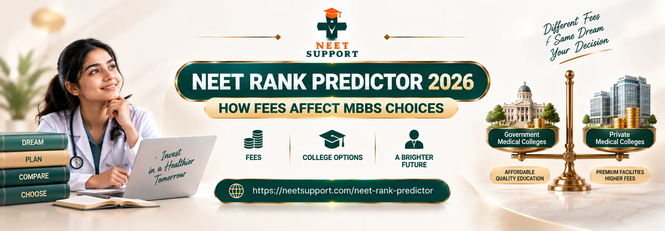 NEET Rank Predictor 2026: How Fees Affect MBBS Choices