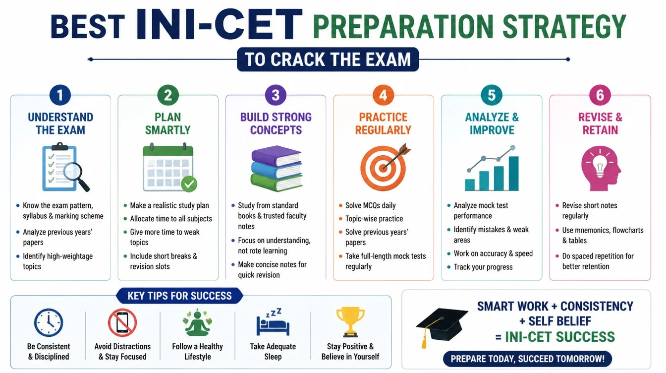 Best INI-CET Preparation Strategy to Crack the Exam
