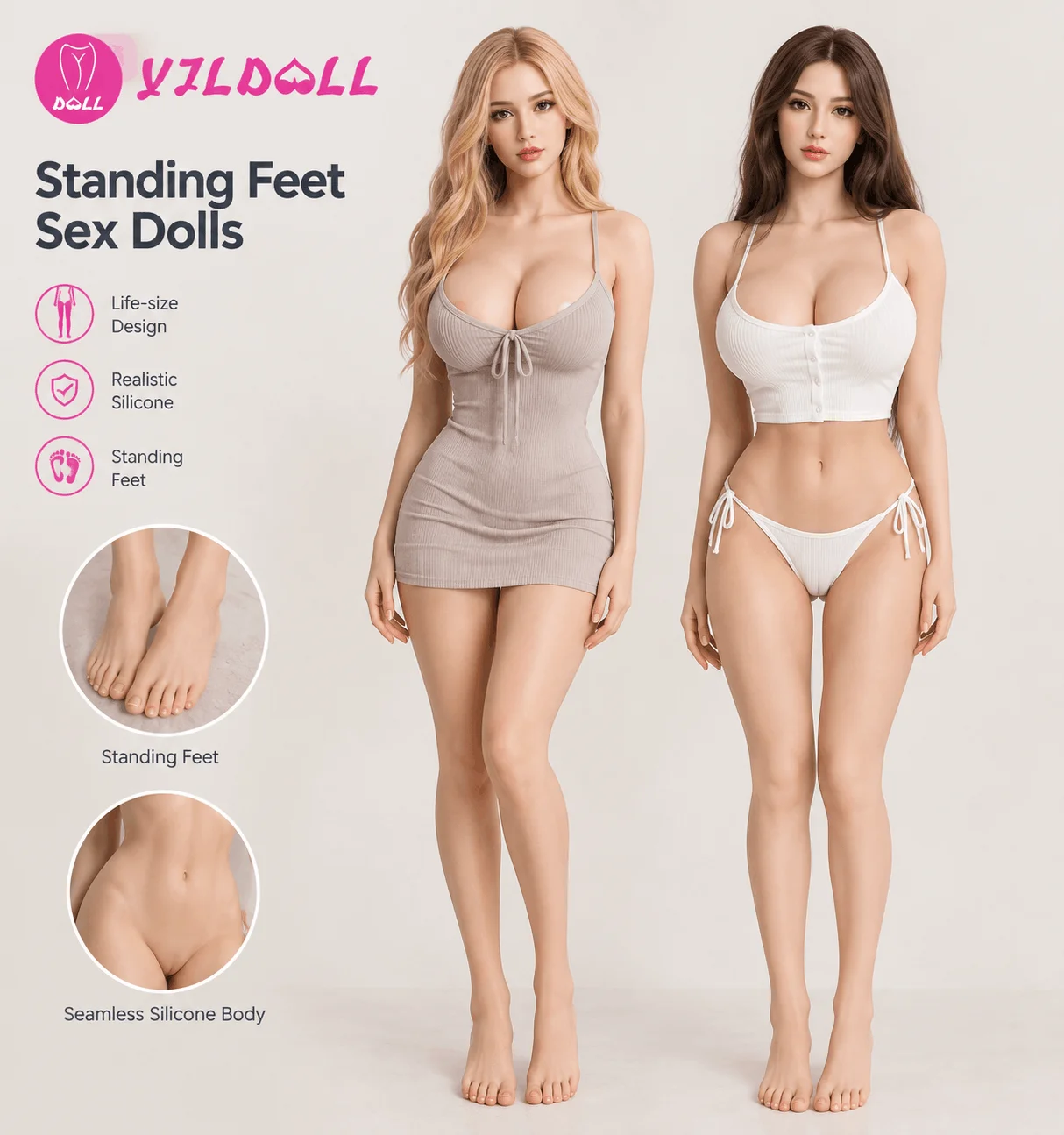 Standing Feet Sex Dolls: What the Feature Means and How Silicone Models Differ