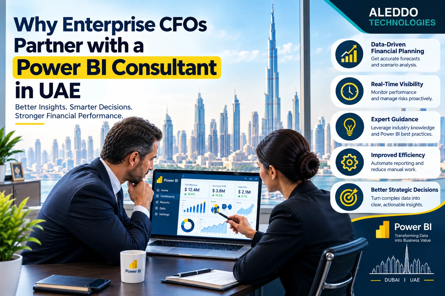 Why Enterprise CFOs Partner with a Power BI Consultant in UAE