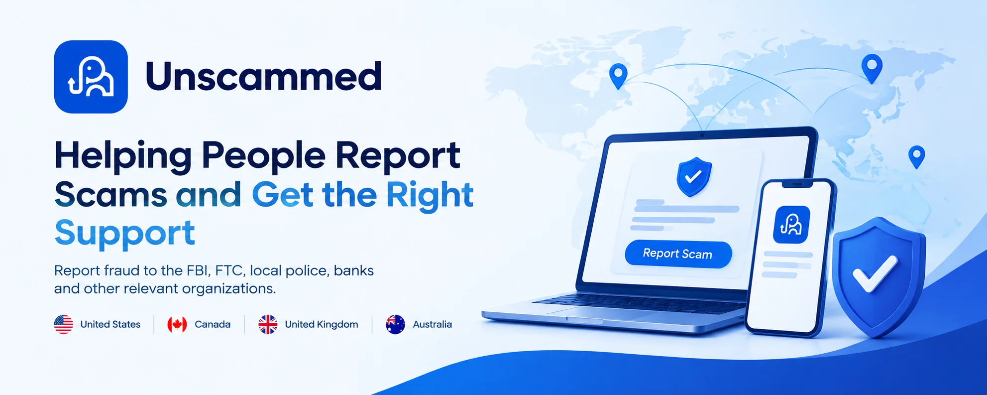 Unscammed Helps Scam Victims Report Fraud to the Right Organizations
