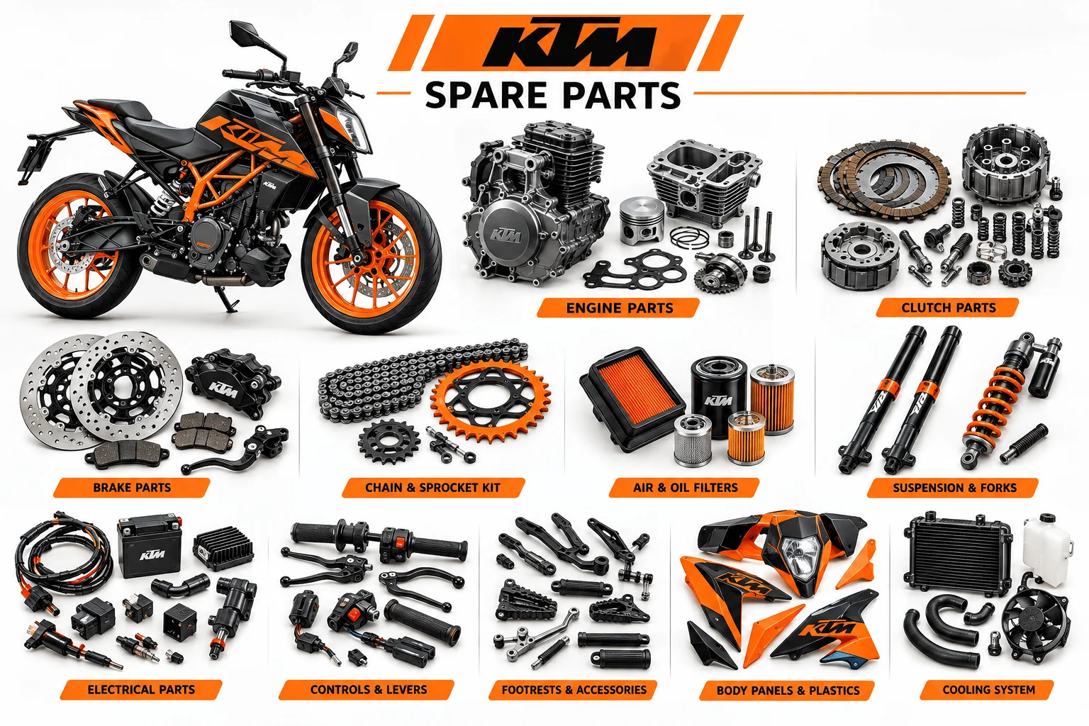 What to Check Before Buying KTM Spare Parts Online