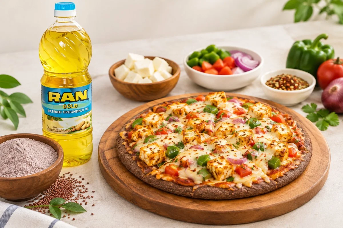 Healthy Ragi Paneer Pizza Recipe: Homemade, Filling and Full of Flavour