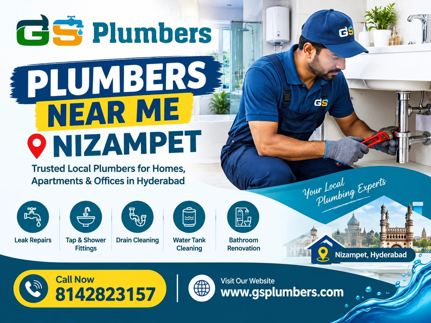 Trusted Local Plumbers for Repair and Maintenance in Nizampet