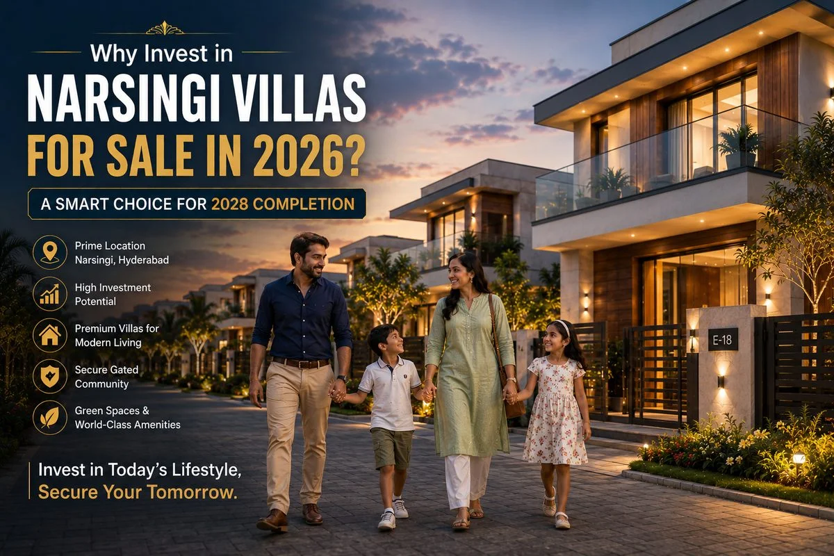 Why Invest in Narsingi Villas for Sale in 2026? A Smart Choice for 2028 Completion