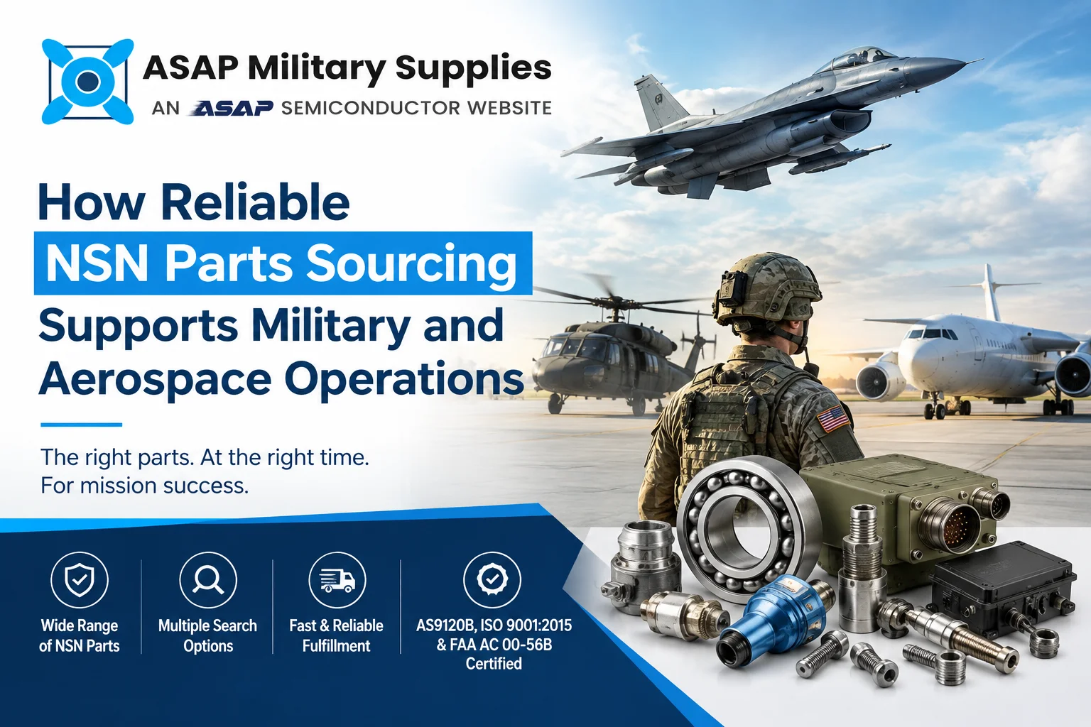 How Reliable NSN Parts Sourcing Supports Military and Aerospace Operations