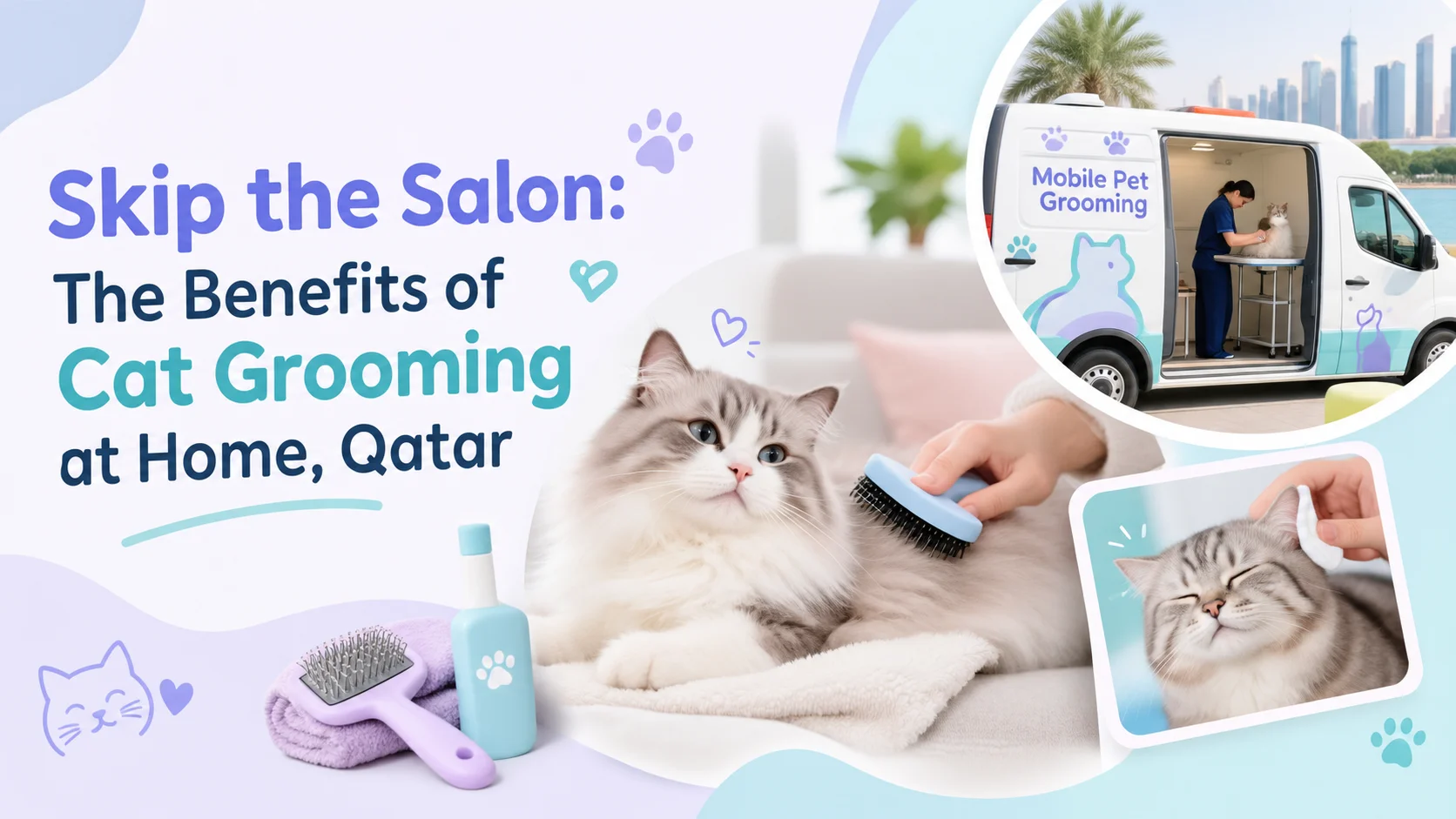 Skip the Salon: The Benefits of Cat Grooming at Home, Qatar