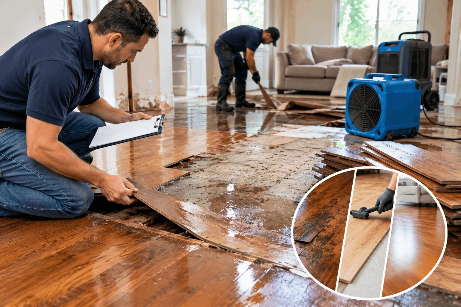 Flooring Damage After a Flood: Repair, Replacement & Insurance
