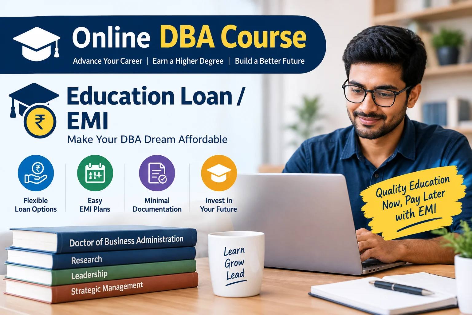 Online DBA Course Education Loan/EMI