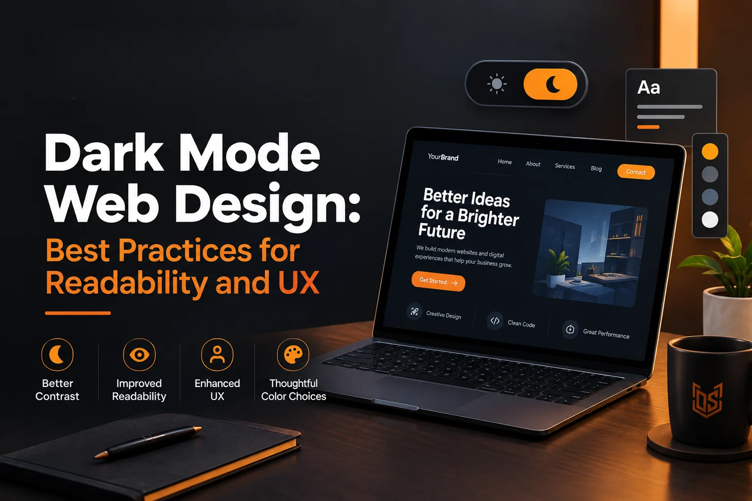 Dark Mode Web Design: Best Practices for Readability and UX