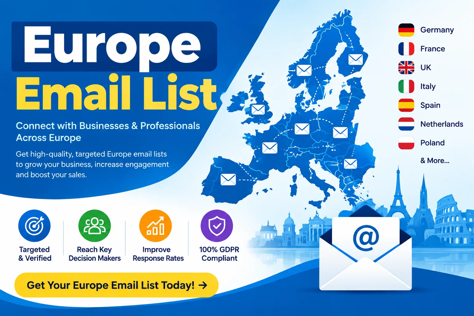 Europe Email List: Expand Your B2B Marketing Reach Across European Markets