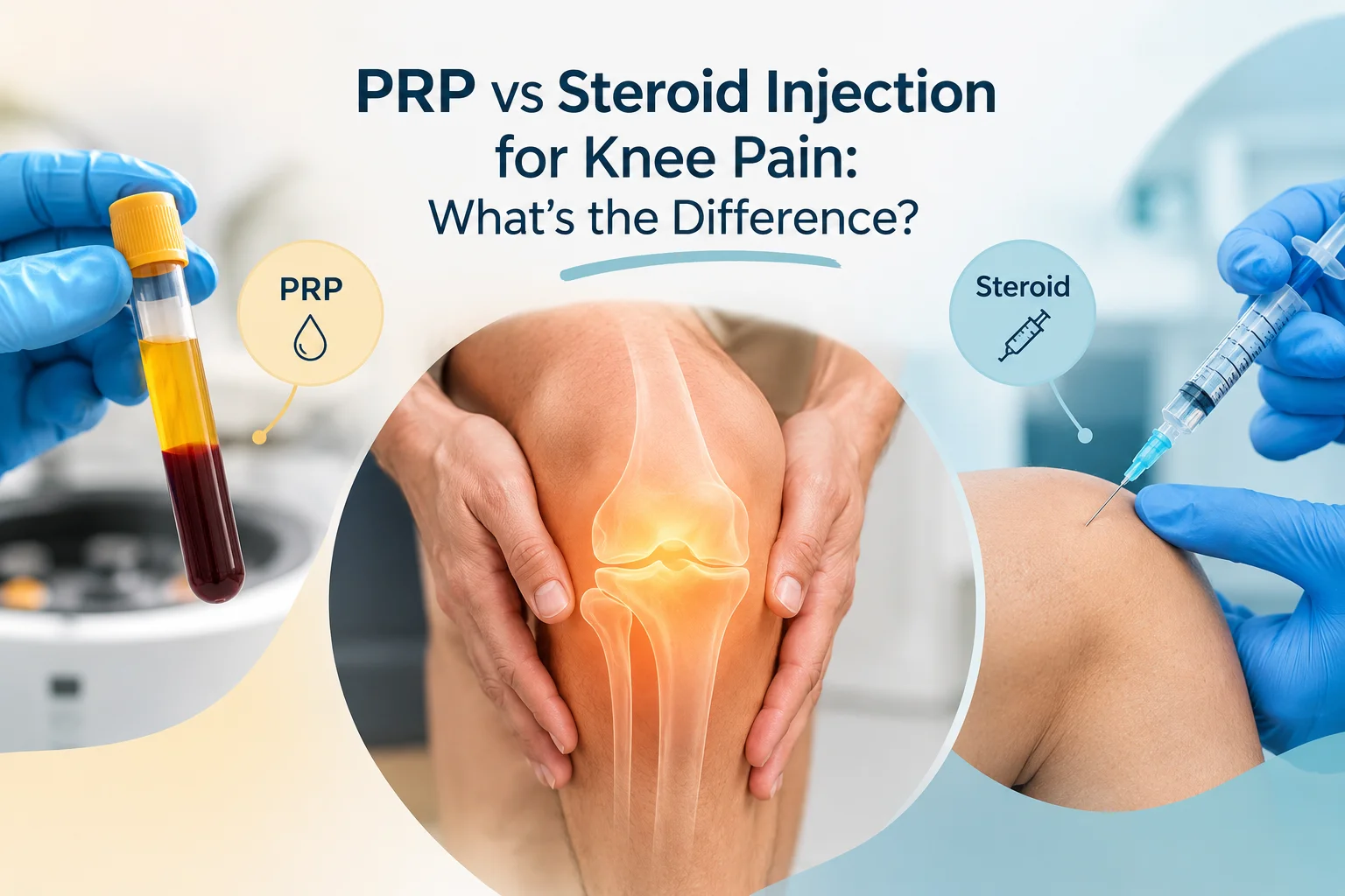 PRP vs Steroid Injection for Knee Pain: What's the Difference?